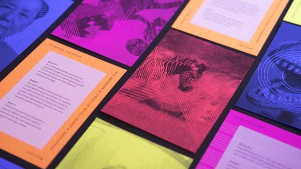 Design thinking method cards print finish detail
